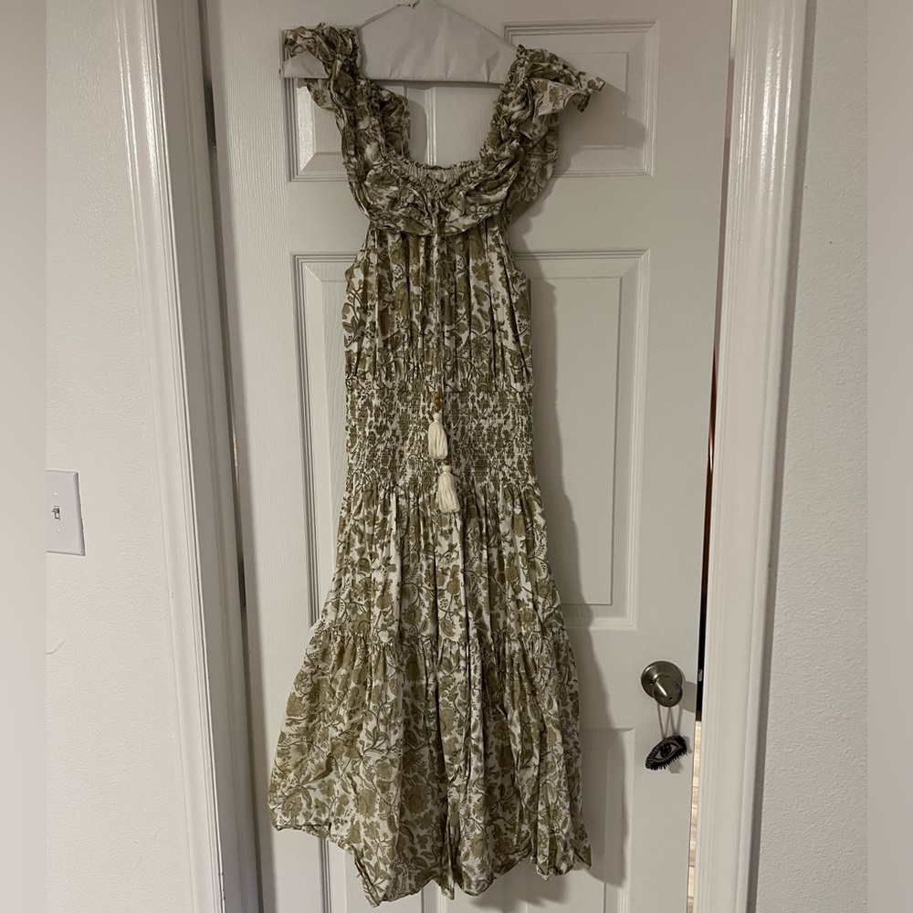 Floral Ruffle Sleeve Dress